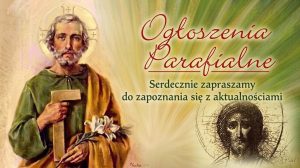 Ogłoszenia Parafialne Parafia Świętego Józefa NMP w Łodzi